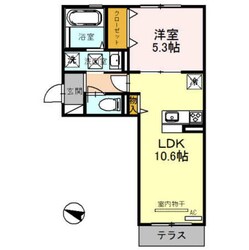 アソシエ高松東の物件間取画像